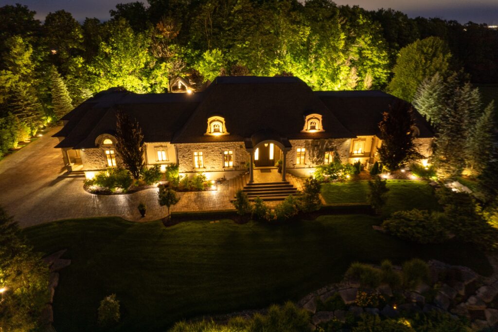 outdoor lighting installation in holly springs nc